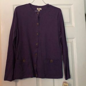 NWT Purple Knit Cardigan Size M